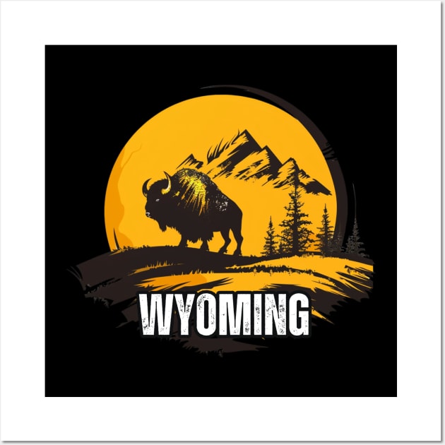 Wyoming State USA Wall Art by Mary_Momerwids